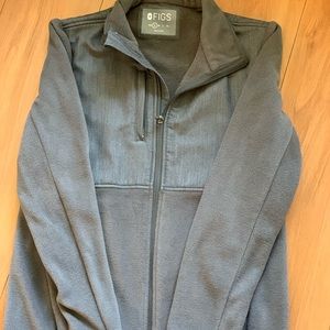 Figs Fleece Zip Up Sweater